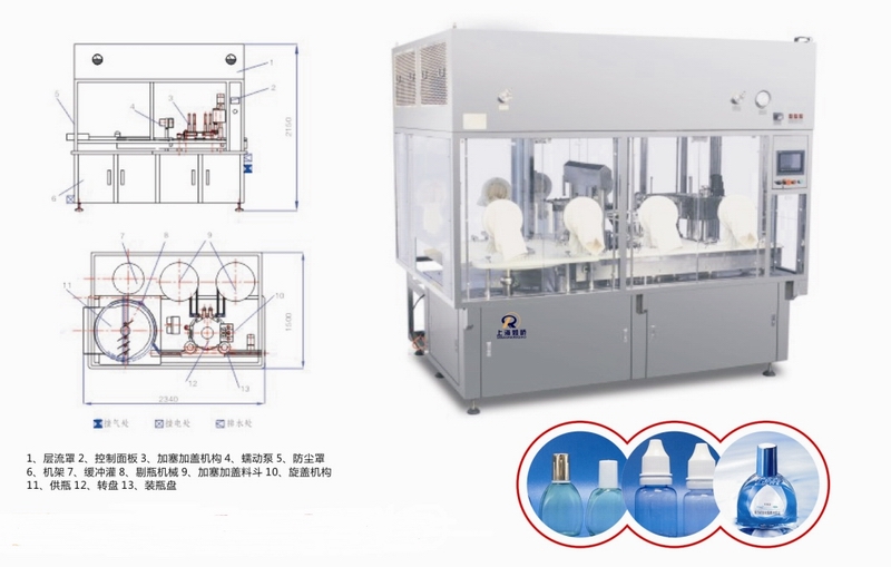 双头滴眼剂灌装旋盖机